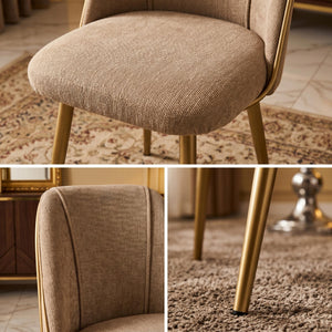 KALI FABRIC CAMEL WALNUT LEG