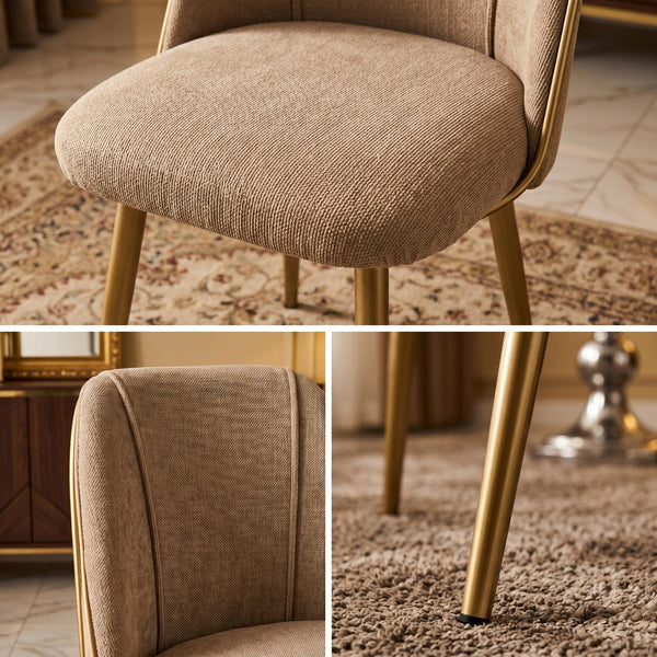 KALI FABRIC CAMEL WALNUT LEG