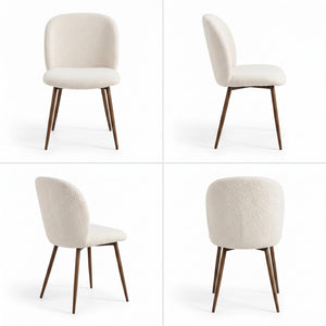DISTUN 4PCS BEIGE WALNUT LEG