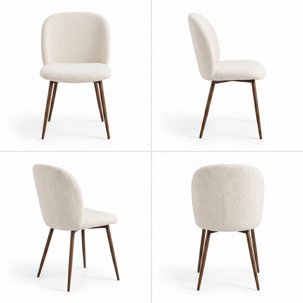DISTUN 4PCS BEIGE WALNUT LEG