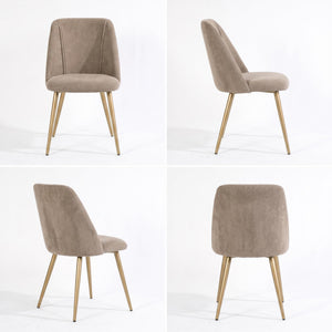 KALI FABRIC CAMEL WALNUT LEG