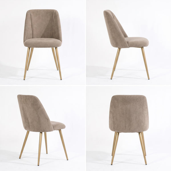 KALI FABRIC CAMEL WALNUT LEG