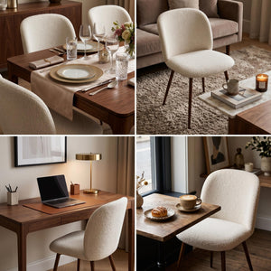 DISTUN 4PCS BEIGE WALNUT LEG