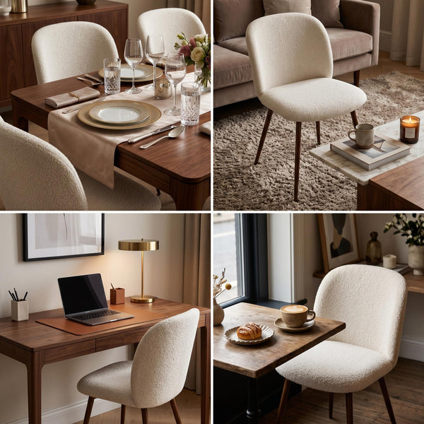 DISTUN 4PCS BEIGE WALNUT LEG