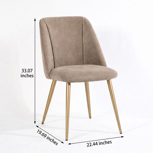 KALI FABRIC CAMEL WALNUT LEG
