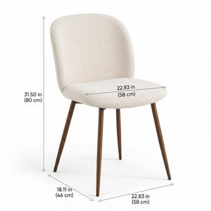 DISTUN 4PCS BEIGE WALNUT LEG