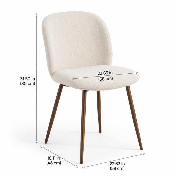 DISTUN 4PCS BEIGE WALNUT LEG