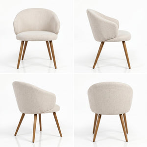 ERCAIDS BEIGE WALNUT LEG