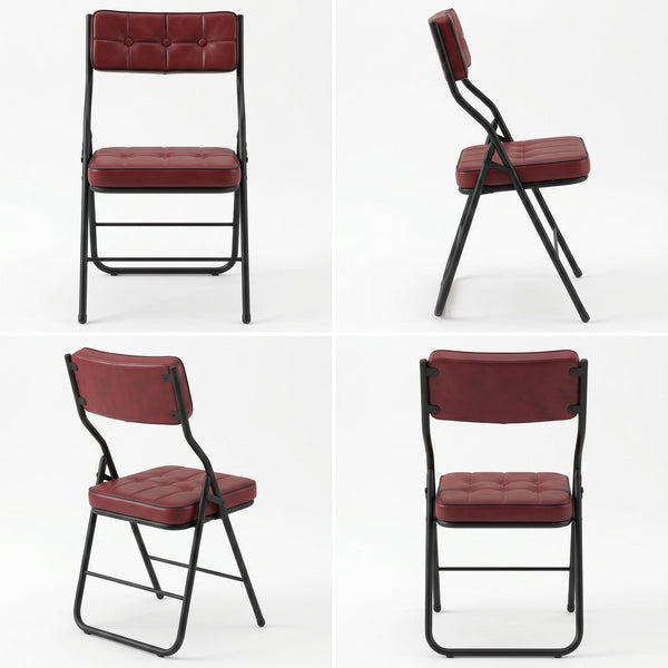 Qircuts Oiled leather Red