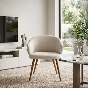 ERCAIDS BEIGE WALNUT LEG