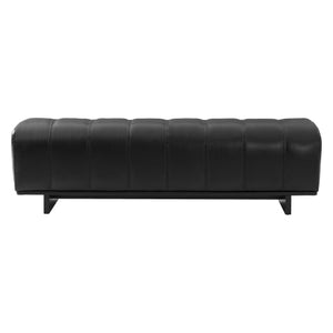 Beige Dining Bench, Tufted Faux Fur Upholstery, Rubber Wood Legs, 250lb Capacity
