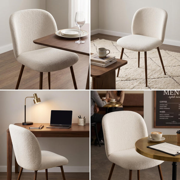 DISTUN 4PCS BEIGE WALNUT LEG