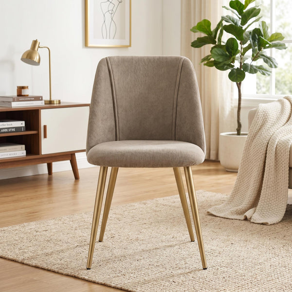 KALI FABRIC CAMEL WALNUT LEG
