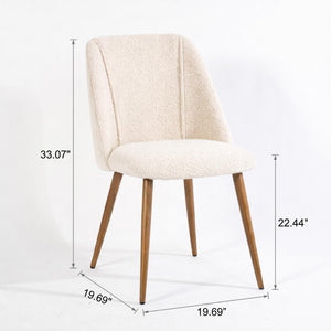 KALI FABRIC BEIGE WALNUT LEG