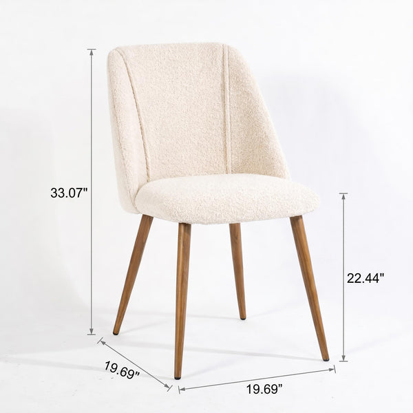 KALI FABRIC BEIGE WALNUT LEG
