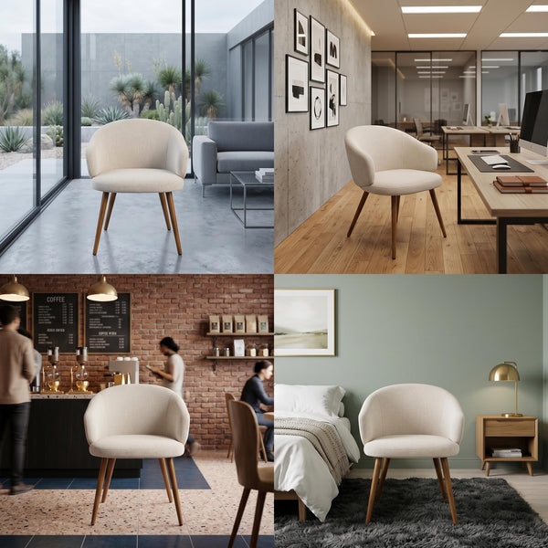 ERCAIDS BEIGE WALNUT LEG