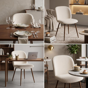 DISTUN 4PCS BEIGE WALNUT LEG