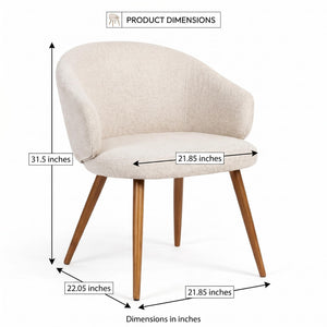 ERCAIDS BEIGE WALNUT LEG